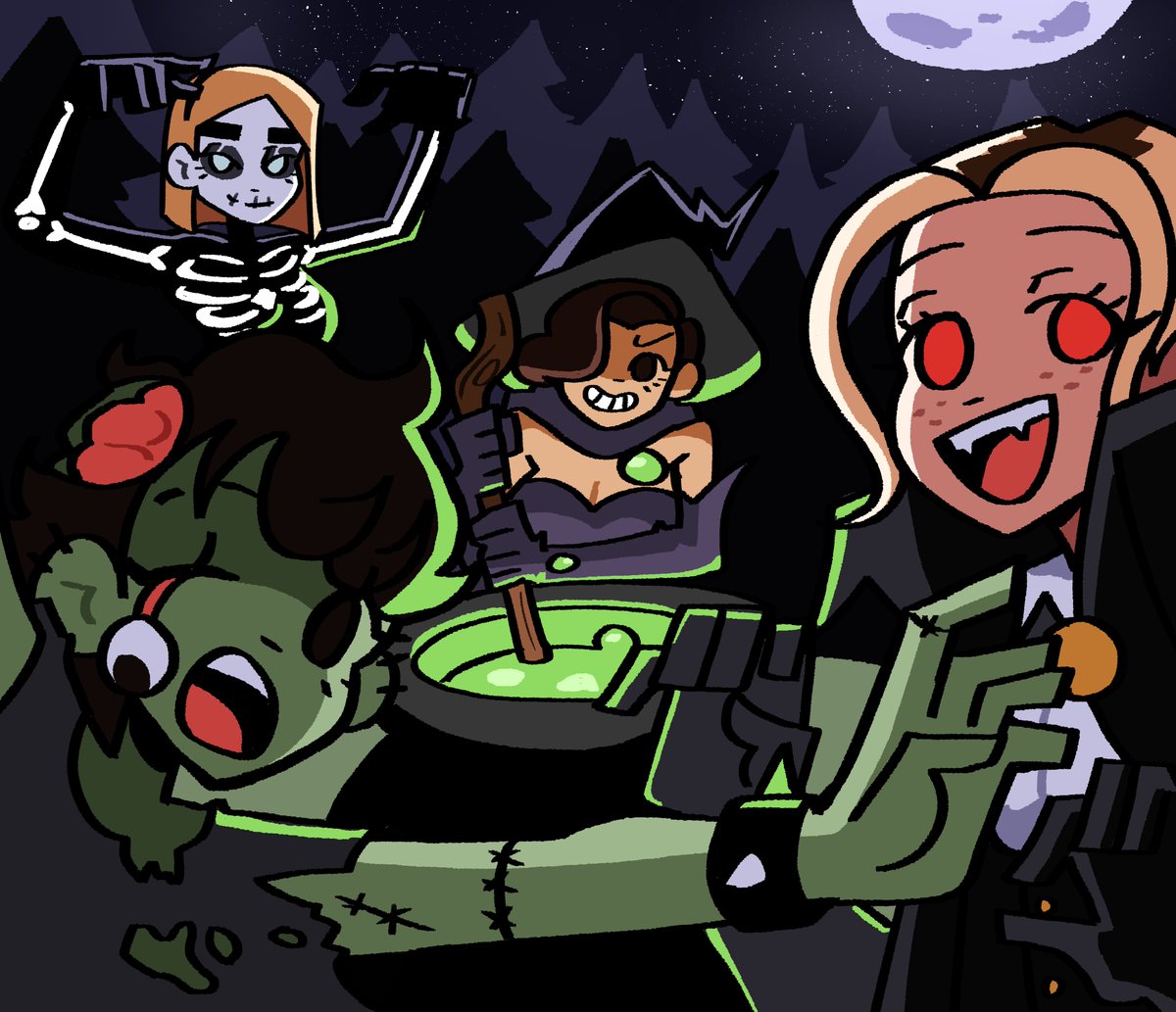StrawHatPyro's tweet photo. Spooky drawing https://t.co/Jf6IsMvf0P
