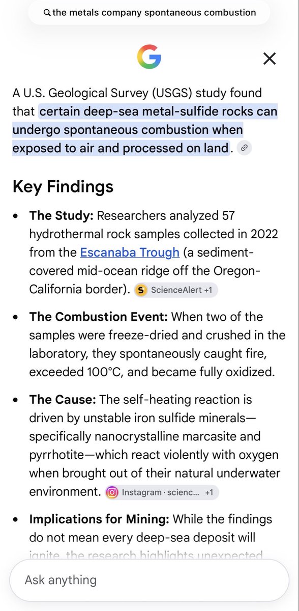 TaxManJoe415's tweet photo. @MetcalfePerry @gtbgtb Literally, old and unrelated information thats being passed around on the internet. Happened in 2022 and is pertaining to metal-sulfide rocks, NOT poly metallic nodules (the ones $TMC is going to mine). ppl have been spreading false/incorrect information online recently. https://t.co/woMiwdvalu