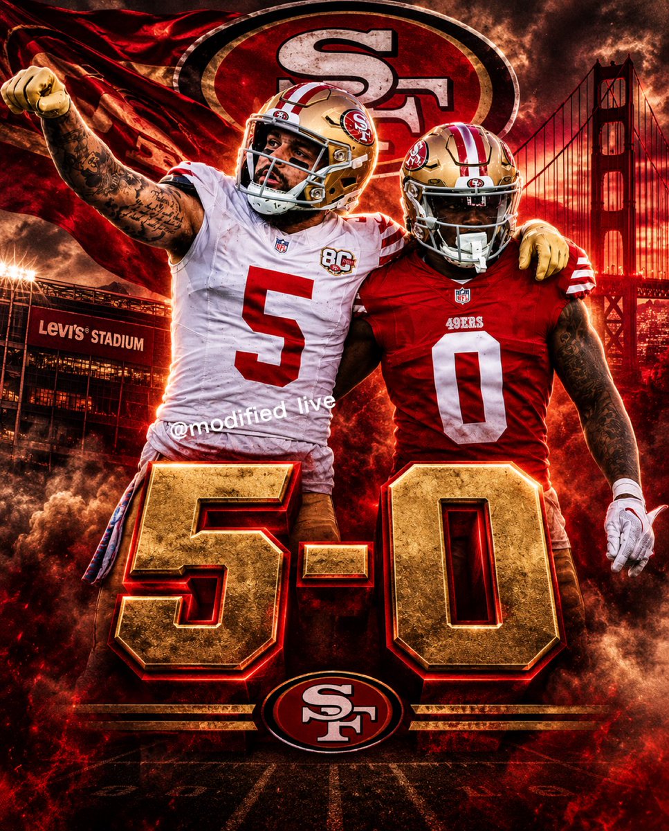modified_live's tweet photo. 5-0….. feels good baby…..lol
#49ers #49ersfaithful #mikeevans #renardogreen https://t.co/4RT1lUVNE9