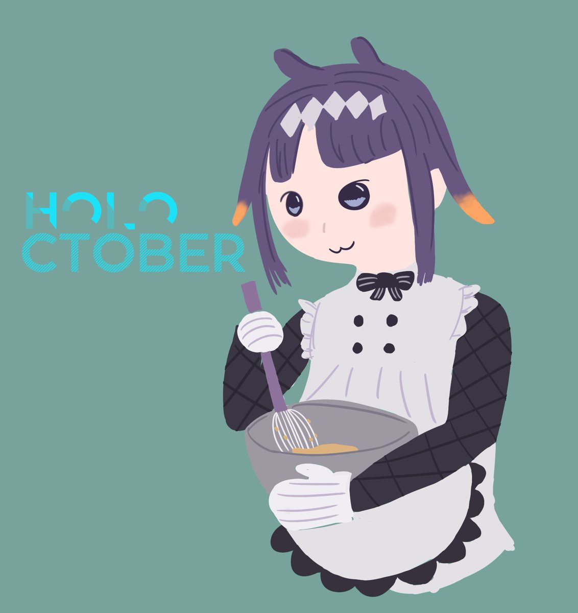 AsabukiShigure's tweet photo. D12-Apron
I procrastinated a little too long and ran short on time for this, that said im starting to like the no lineart style
#Holoctober #inART https://t.co/MVFMg3M2SB