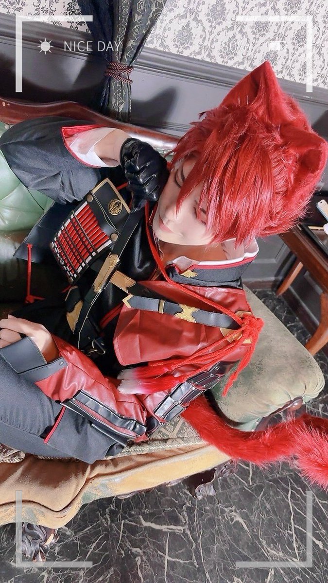 pi6_uk's tweet photo. cos   ⚠️ｹﾓ耳

古備前併せ〜✨
りぱむさんが全男士分用意してくださって刀🐈男士もした❣️ 🥰ｶﾜｲｽｷﾞ
はなさんもちこさん撮影ありがとうございました☺️

メンバーはリプにて⬇︎ https://t.co/10IH3vowEQ