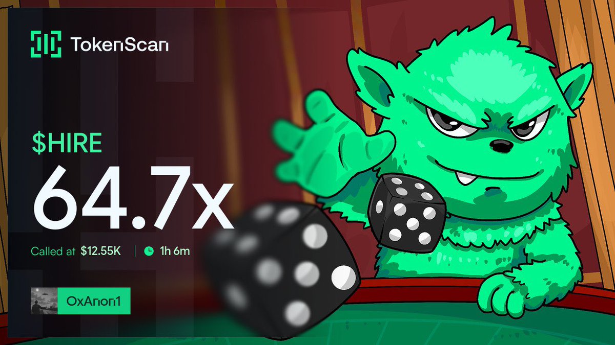 0xAnon01's tweet photo. 64X on $HIRE

Tg me https://t.co/C3Qz0Hdf3H for Early CAs and network alpha. 

98AG3zJUawbvDnpgbDhmxpMKva43vtgPLLPSXqo1pump https://t.co/oPjtYG1knJ
