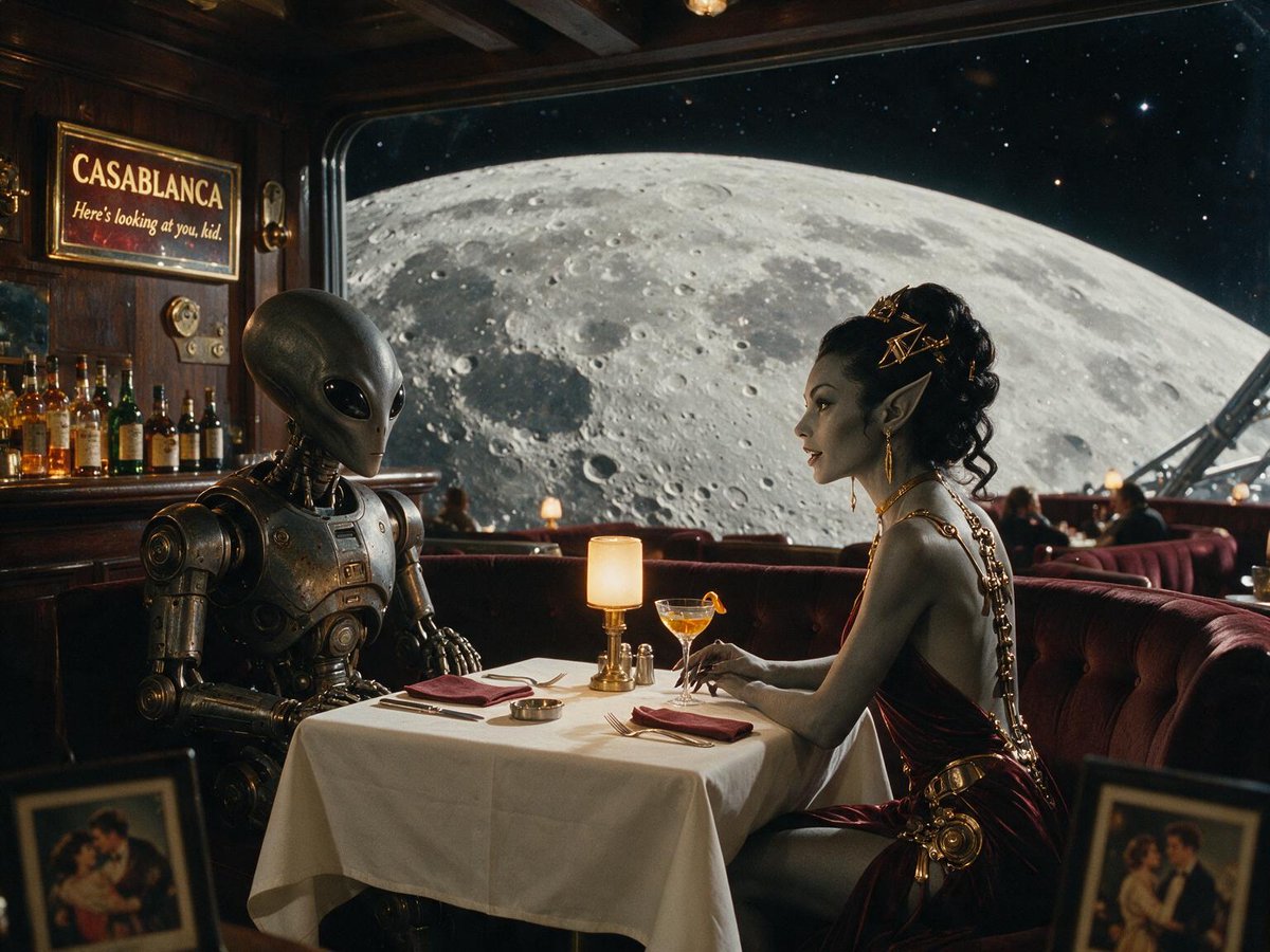 Hugofloresf's tweet photo. When you find a perfect place with a great view
#amazingview #moon #space #theme #restaurant #casablanca #mecha #alien https://t.co/xtkBg7euZt