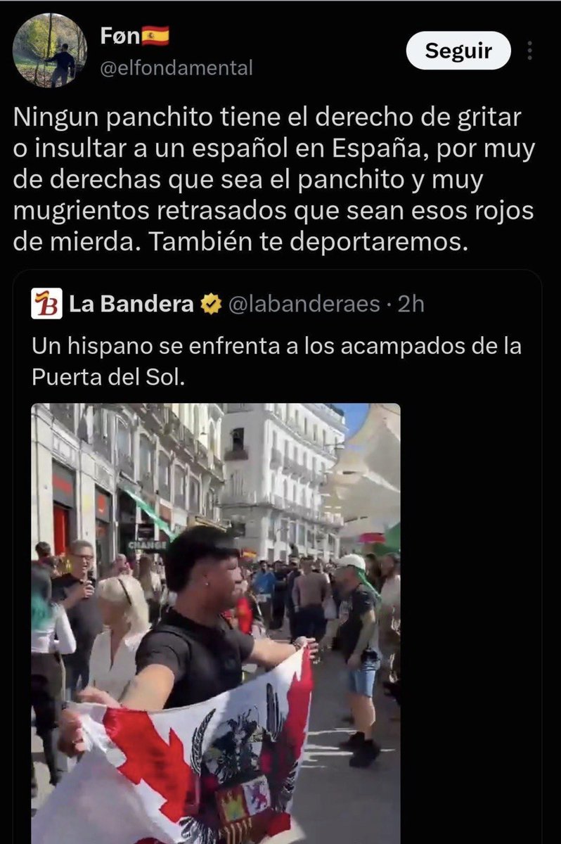 BolboretaBierzo's tweet photo. @herqles_es Esto es lo que tiene meterse donde nadie te llama.. 
Que te sale un español más fascistas que tú.🤣🤣🤣 https://t.co/pC6ygu0H32