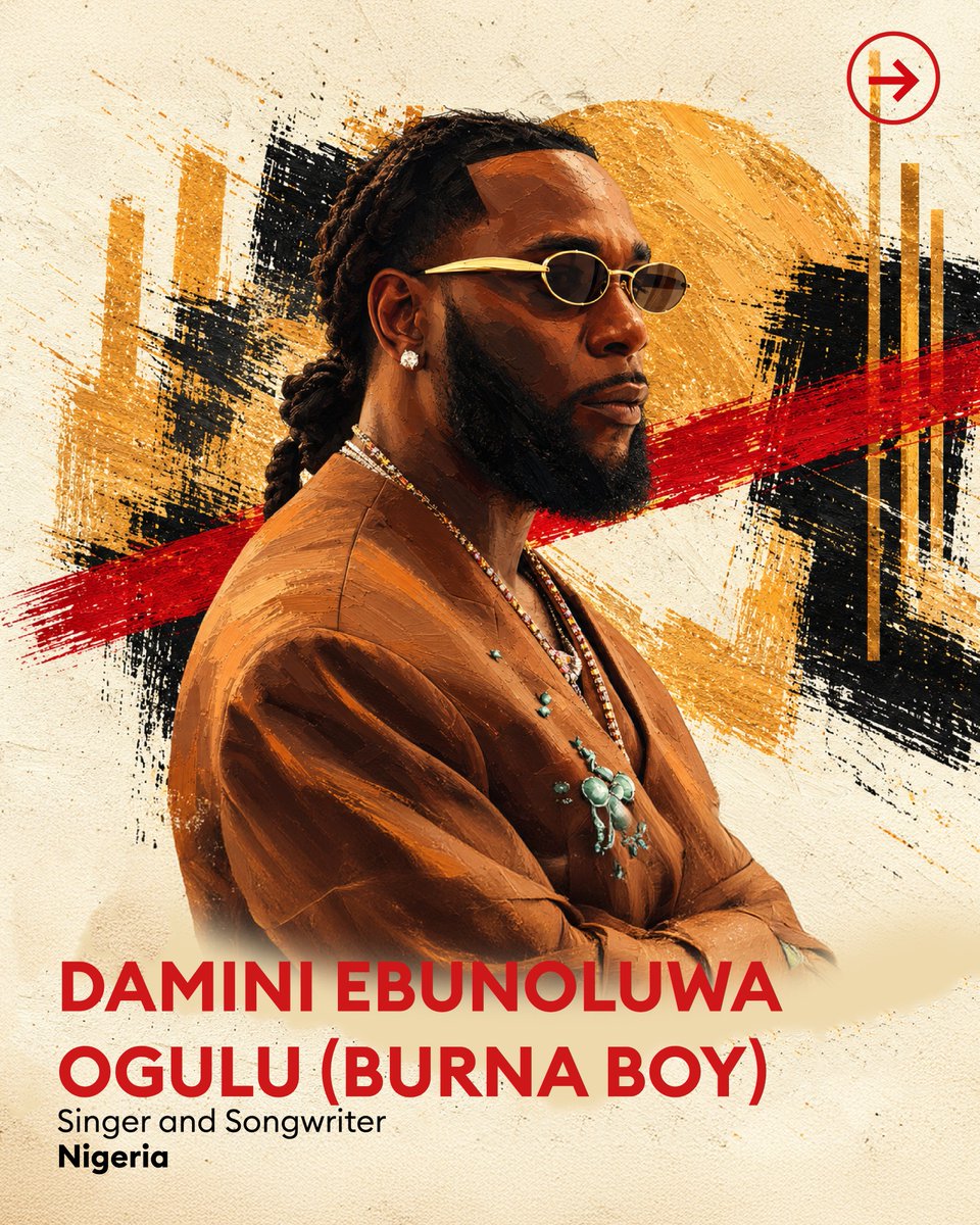 forbesafrica's tweet photo. #ForbesAfricaIcons
From Port Harcourt to the world’s biggest stages, Damini Ebunoluwa Ogulu, known professionally as Burna Boy, has built a global music career by staying true to his African roots and telling stories that resonate across borders.

His international breakthrough came with Ye, followed by the albums African Giant and Twice As Tall. In 2021, the latter earned him a Grammy Award for Best Global Music Album, cementing his place among Africa’s leading musical exports.

In a 2024 interview with the Financial Times, Burna Boy spoke about his ambition to tell authentic stories about Nigeria, particularly Port Harcourt, where he spent part of his formative years, while creating music that could connect with audiences worldwide.

“I was just being myself,” he said, describing an approach grounded in artistic authenticity rather than chasing market expectations.

That philosophy has continued to shape his career, demonstrating how cultural identity can be a powerful asset in the global music industry.

His collaboration with Colombian singer Shakira on Dai Dai, the official song of the 2026 FIFA World Cup, marks another milestone in his international journey, extending the reach of African music to audiences around the world.

Read Burna Boy’s full story in the #FORBESAFRICA15 issue. Get your digital copy here ⬇️

https://t.co/b9eDzqq9N9
