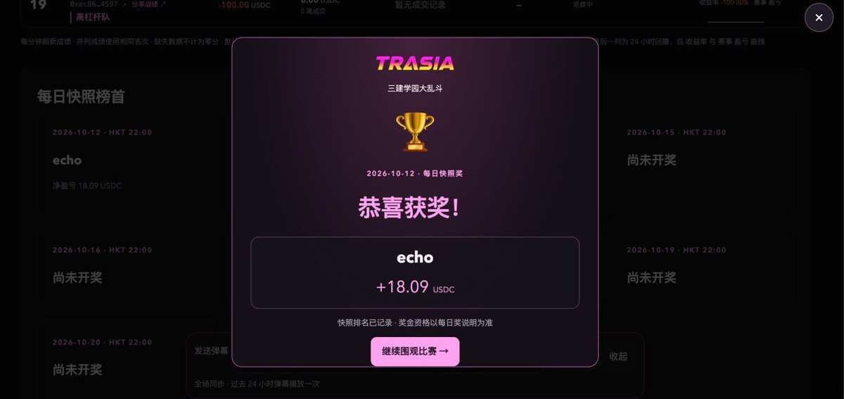 echohong05's tweet photo. 今天运气真好啊，后面全仓做对了一单成功成为今天的第一。 https://t.co/mWFUyhFFTd