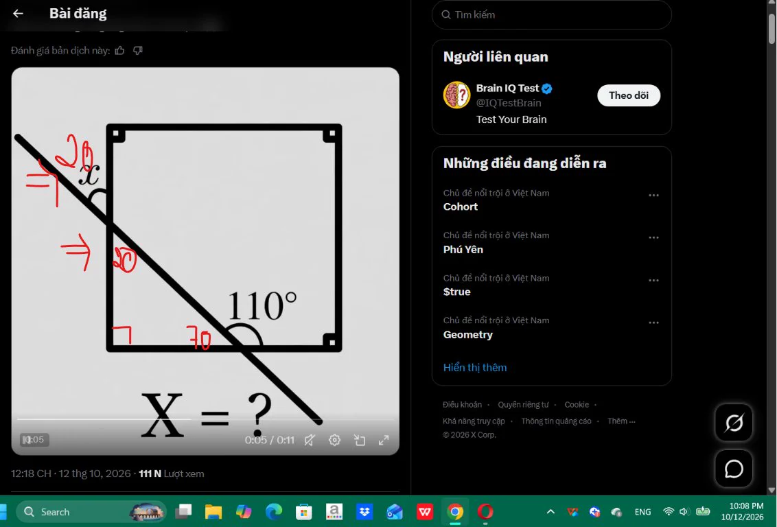Duyy on X: "@IQTestBrain 3 right angles form a rectangle. Looking at ...