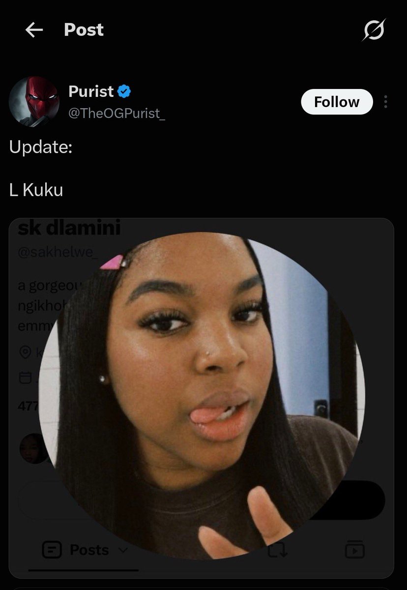 katlegoxoxo's tweet photo. @souljagirlK face of L kuku https://t.co/yX2nNCnSOQ