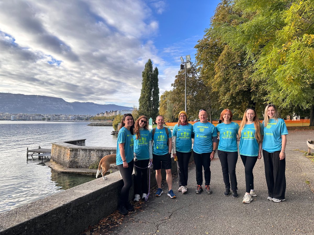 IrelandUNGeneva's tweet photo. Colleagues at the Irish Mission to the UN in Geneva were proud to take part in the 2026 Global Solidarity Run 🏃‍♀️ 🏃‍♂️

This annual event by @Sanctuary_Runner shows solidarity with those who are forcibly displaced and living in extreme poverty worldwide 🌎

#GlobalRun2026 https://t.co/HamXC04QhE