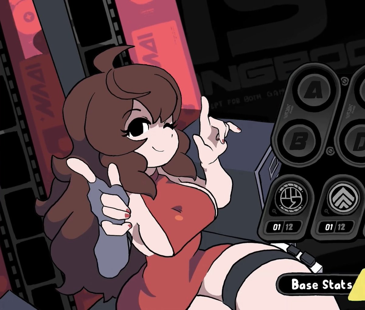 mintt_tiramisu's tweet photo. i wanted to draw the iconic ZZZ Girlfriend design :p #FridayNightFunkin #FNF #art https://t.co/qppWGyRQ3v