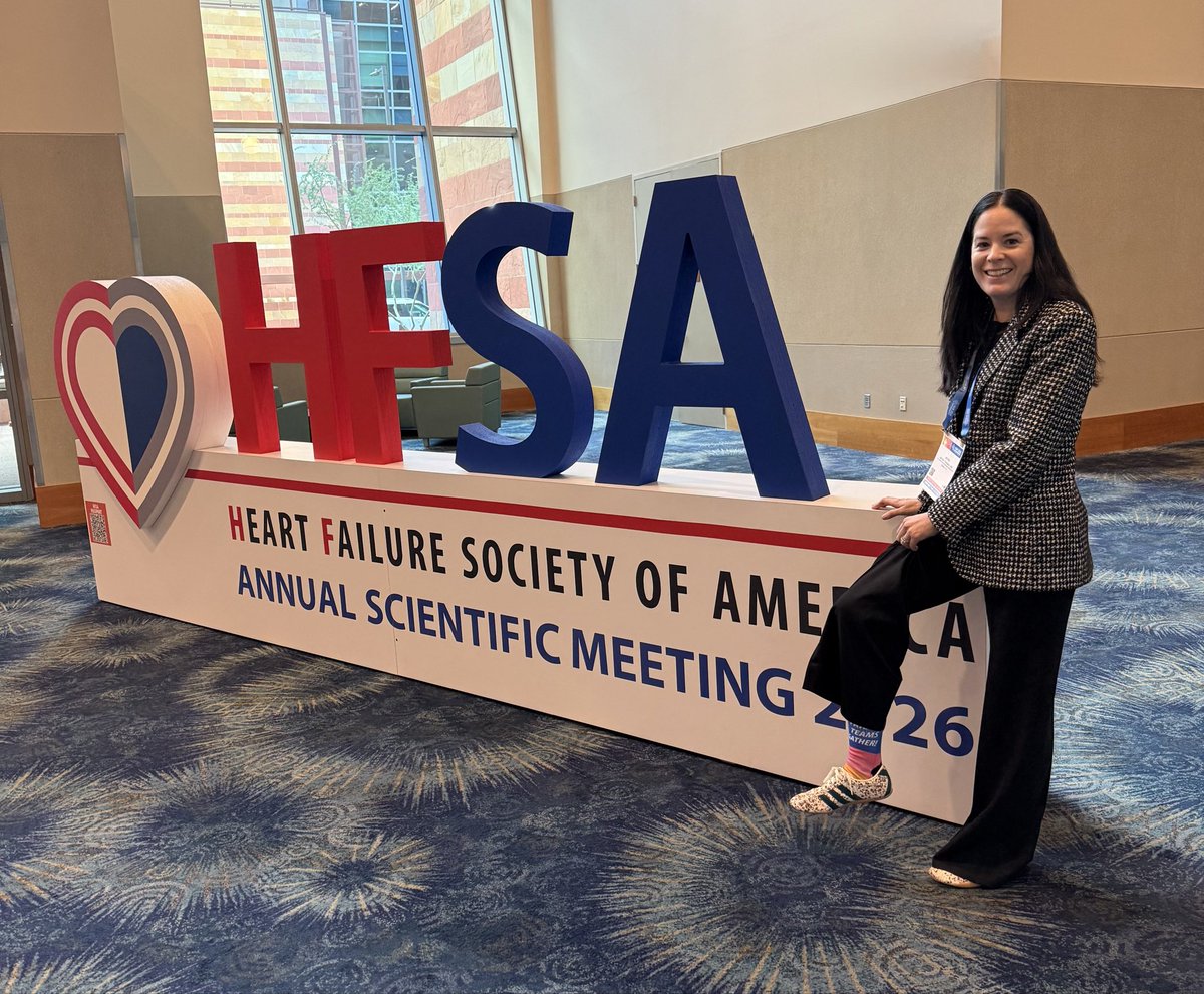 HFSA's tweet photo. Kicking off the last day of #HFSA2026 with ASM Program Chair @JTThibs, showing her HFSA ASM spirit with this year’s collector’s edition socks 🧦🌵🏜️ https://t.co/7RzR3ByqVF
