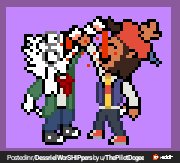 ThePilotDogee's tweet photo. @SimplySubarashi I actually spirited something like this not too long ago. Glad im not the only one who thinks dess and asriel would do this too! https://t.co/u6jOmUCZOM