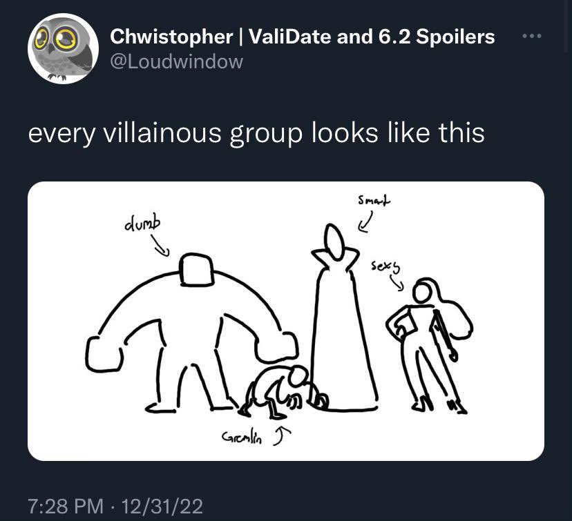 deliharrr's tweet photo. The spooky month antagonists: https://t.co/0IkOoimDU0