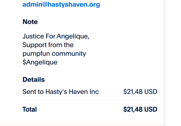 helpAngelique's tweet photo. The first donation has been completed https://t.co/Ub4bTPxkQL