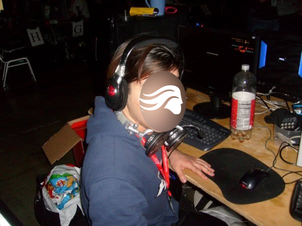 Glorious's tweet photo. share your jankiest setup

admin at LAN: 
1 taped together headset for audio
1 falling apart headset round the neck for mic. https://t.co/fQXcuz2EuO