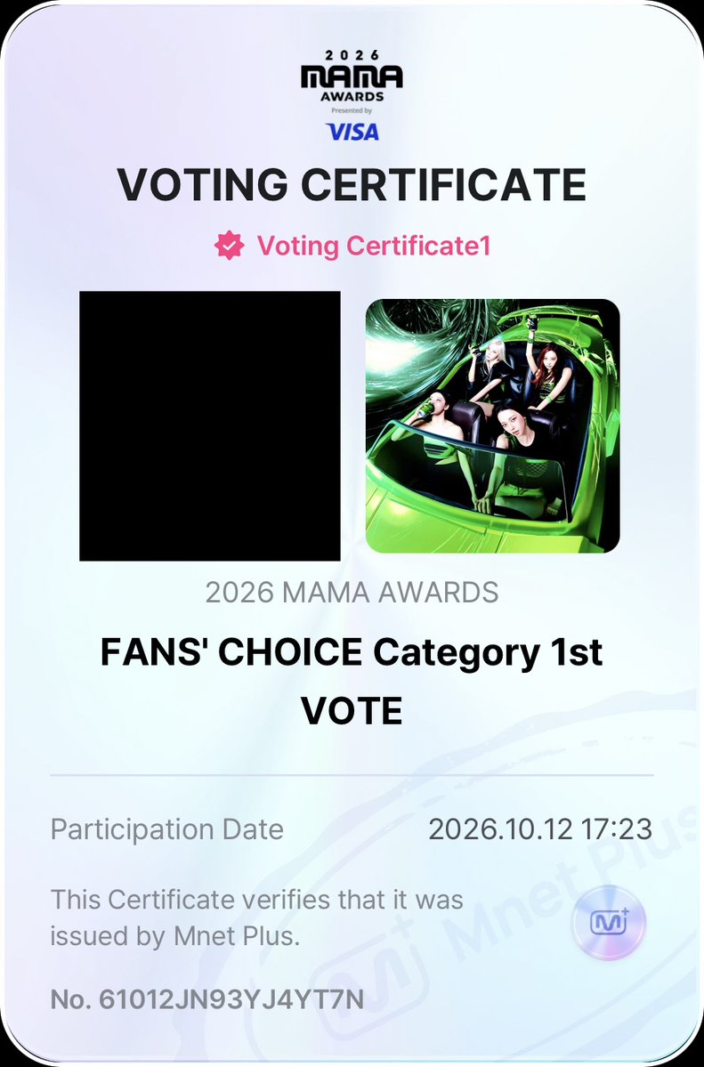 rinagoodstuff's tweet photo. I vote #aespa for Fans’ Choice Female #2026MAMAVOTE https://t.co/r4OkT0USKC