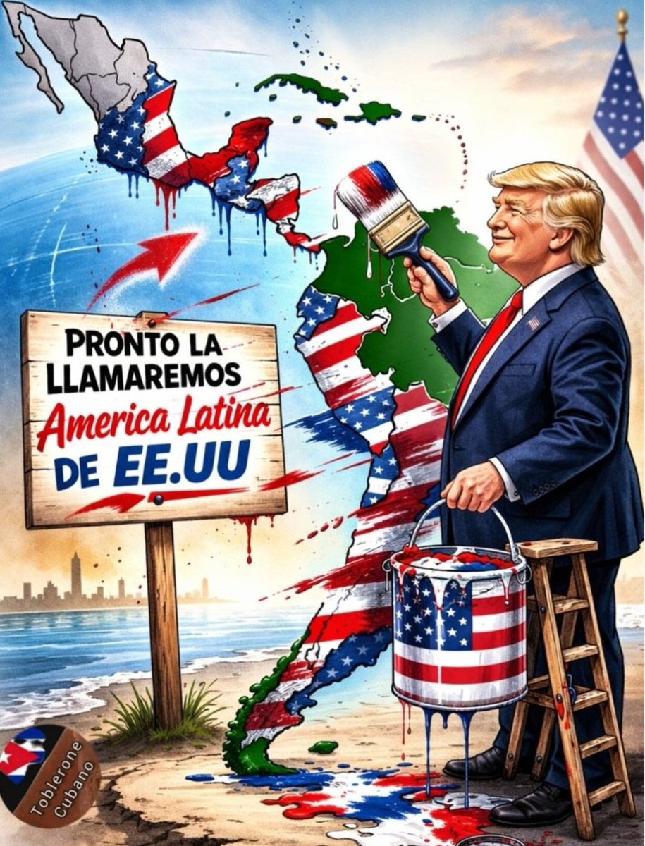 DefendiendoCuba's tweet photo. Trump con su enfermiza ansia de expansión, lo va a llevar al borde del abismo.‼️La avaricia y la codicia mata‼️👇

#CubaEstáFirme e impidirá hasta la muerte, ser una ⭐ en la bandera de los EE.UU.

#DefendiendoCuba🇨🇺💪❤️ https://t.co/kSWgYTqXBH