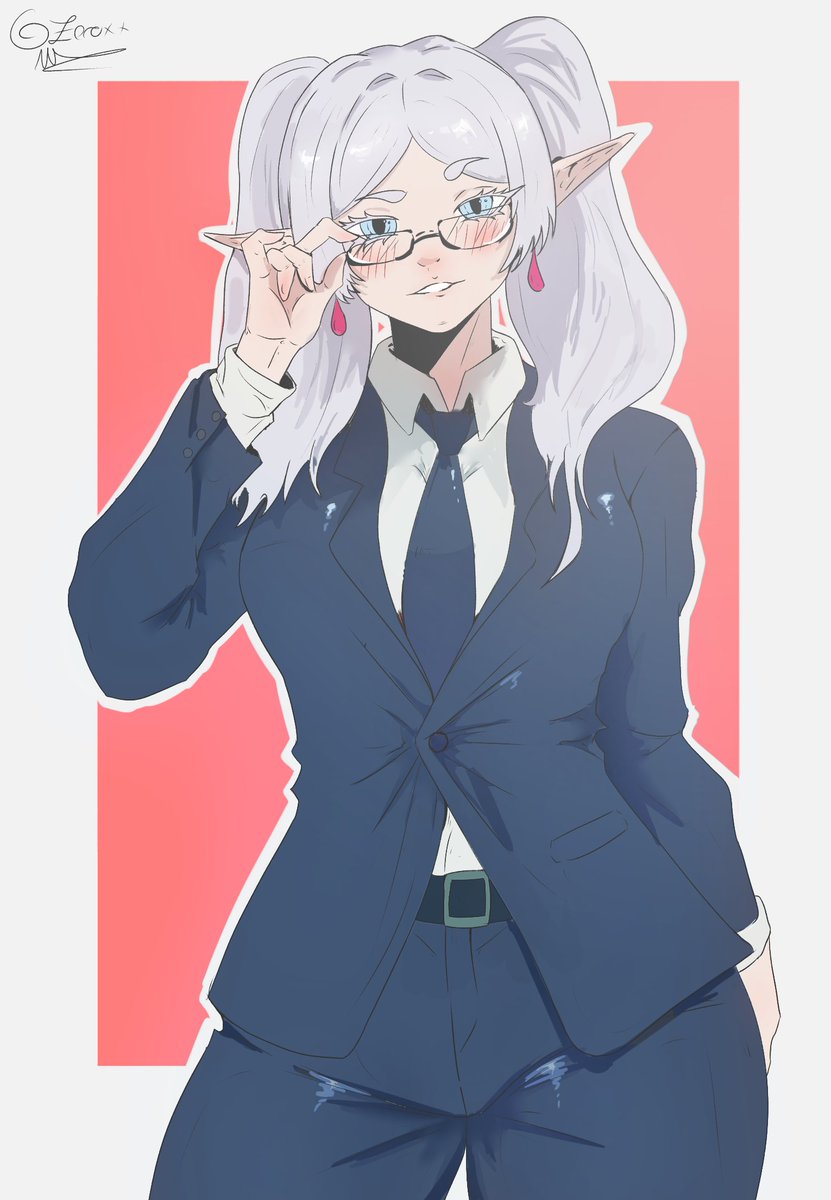 XenoZkovic's tweet photo. Teacher Frieren

#Frieren #Anime #Fanart https://t.co/7enQyj6Bcy