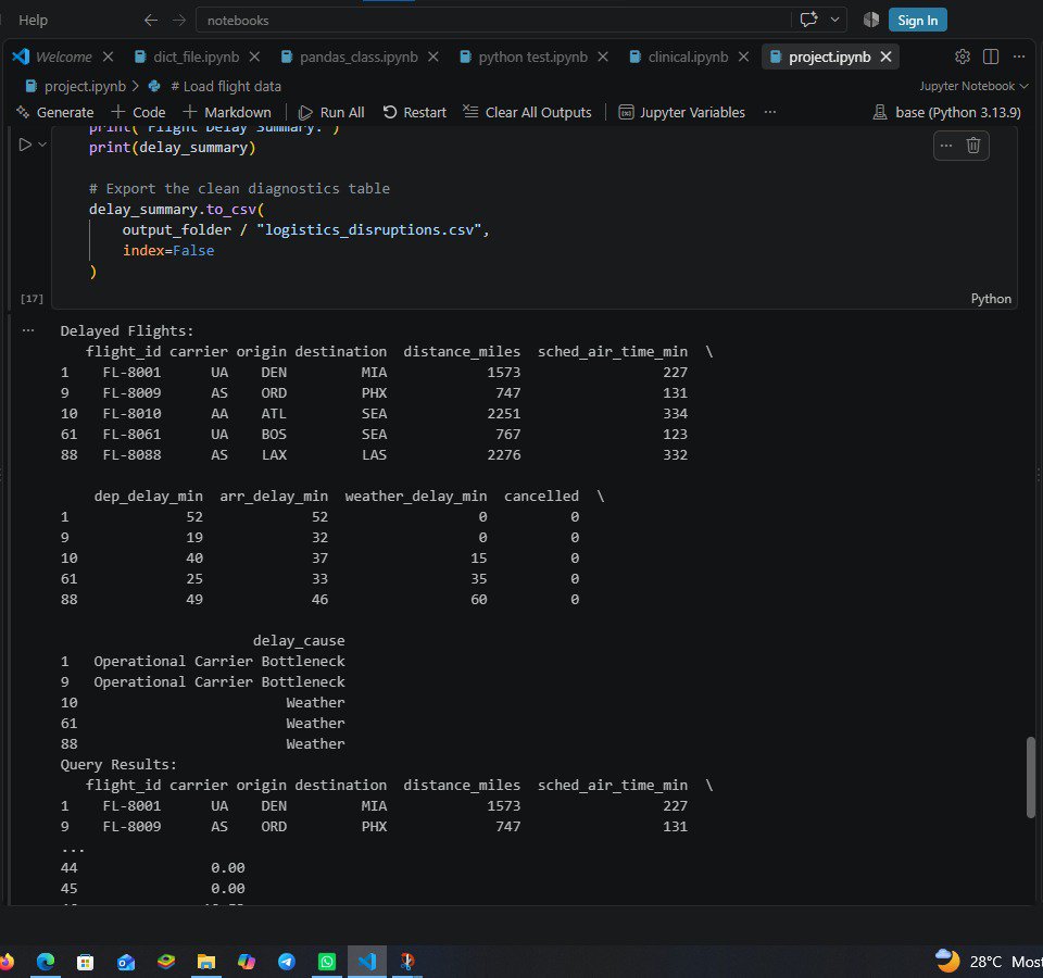 yungeneral7's tweet photo. Today, I practised data filtering, categorizing delay causes, and summarizing data using Pandas.

Just putting in the work and getting better at Python🐍📊

#Python #DataAnalytics #EDA https://t.co/3ppc6ui4Jj