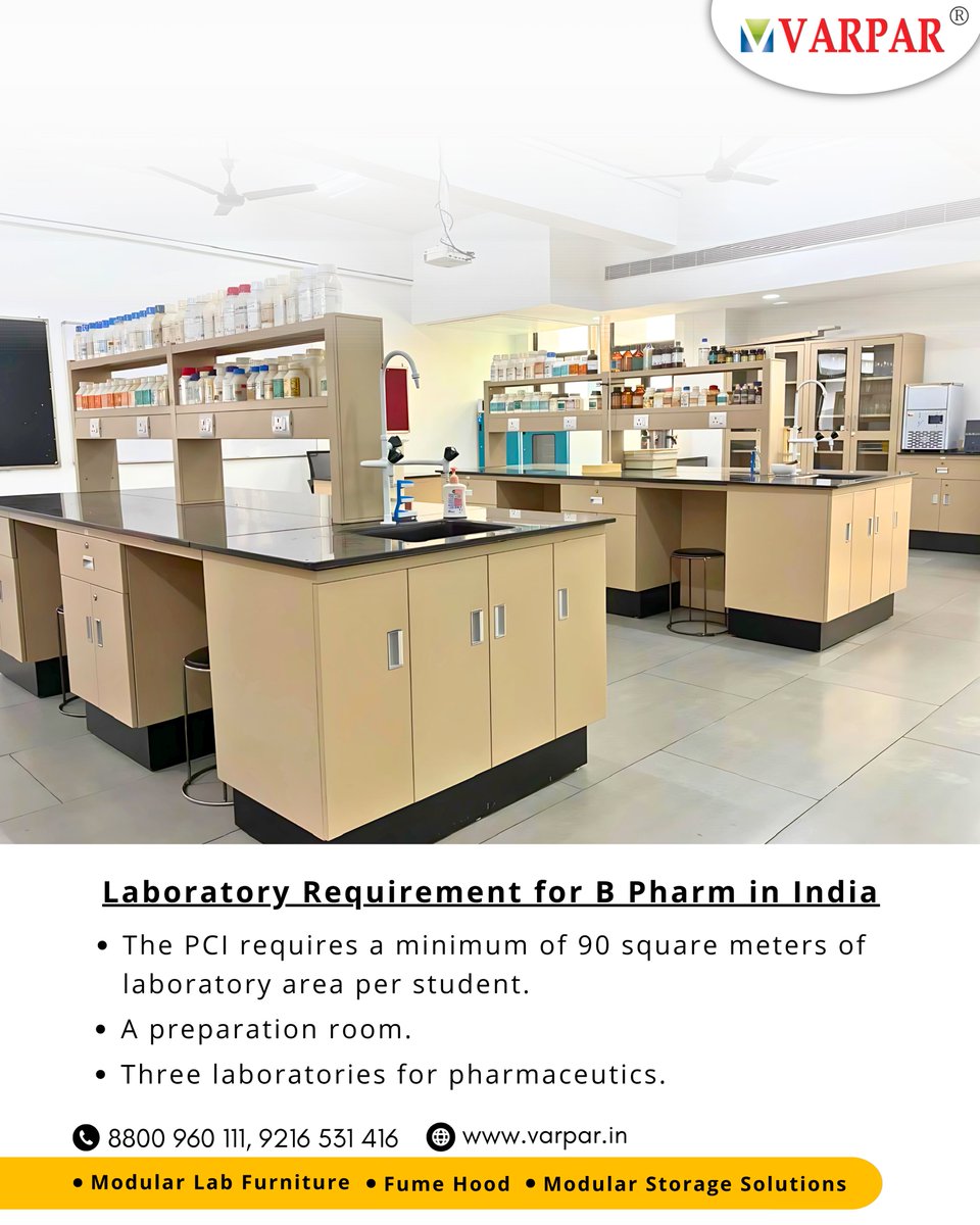 VarparFurniture's tweet photo. 📩 Contact us to discuss your laboratory furniture requirements.
VARPAR — Innovating Laboratory Spaces.
#VARPAR #BPharm #PharmacyCollege #PharmaceuticsLab #LaboratoryFurniture #LaboratoryDesign #PharmacyEducation #LabInfrastructure #EducationalInstitutions #LaboratorySolutions https://t.co/uzHrRWcjWv