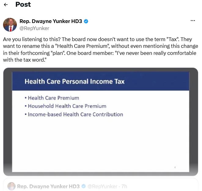 CascadePolicy's tweet photo. Changing the name doesn’t change the cost.

@RepYunker https://t.co/ycP8hdWYyh