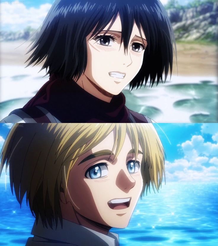 mikaqvia's tweet photo. the aot ending is so wholesome i’m glad nothing bad happened to them after this 🥰 https://t.co/YUsG9I3tjM