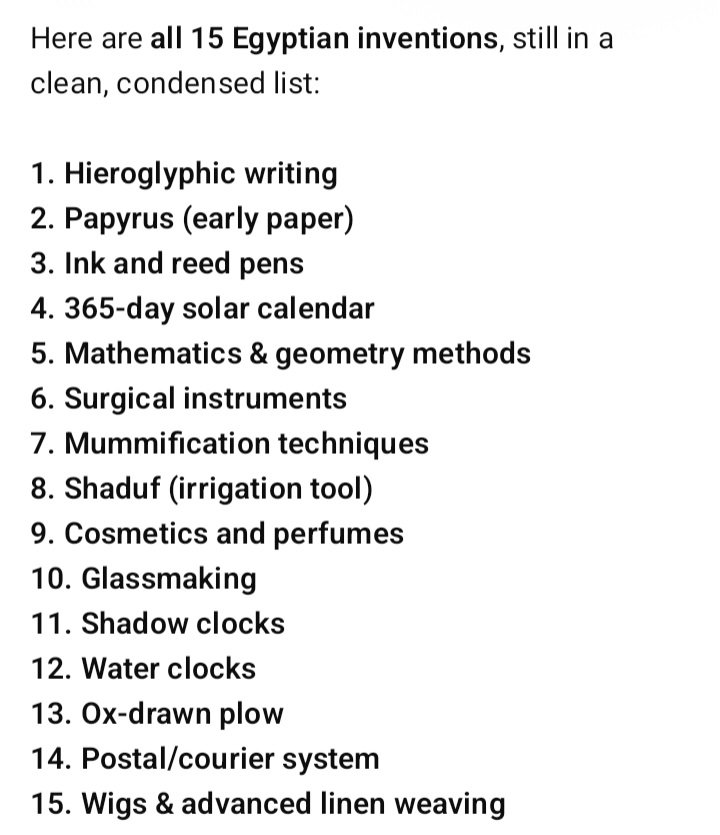 Thomj1293's tweet photo. @serious_why_ @JayWall14526141 @BlackVanguard7 @RobGarcia463110 ... Egyptians also created many inventions in the past that are being used today. They originate from indigenous African populations a long time ago. They started intermixing with other racial groups for centuries and are no longer considered Black now. https://t.co/XqdeECMyAP