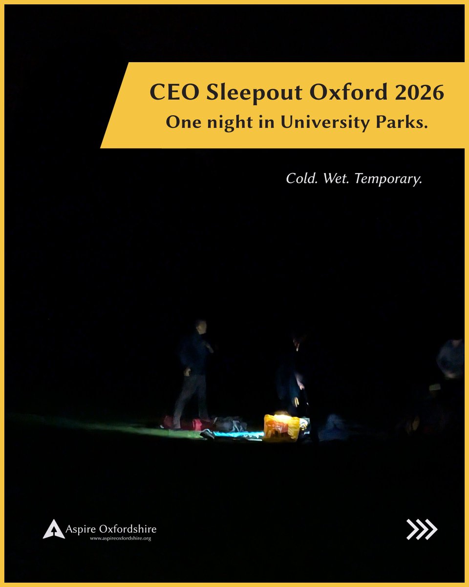 aspireoxonline's tweet photo. One night outside. A very different morning perspective.

Aspire joined CEO Sleepout Oxford with supporters from pampeano and Landsec to raise funds and awareness around homelessness.
Thank you to CEO Sleepout, OHM, Jesus College, and RRT, and to everyone who supported us. https://t.co/NhBbytmexc