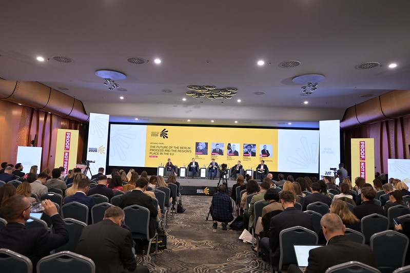PCRCBiH's tweet photo. Last week, #pcrcbih took part in the Civil Society Forum in Prishtina, the official civil society platform of the Berlin Process.

The Forum brought together civil society organizations, think tanks, and European and regional partners to shape recommendations ahead of the Berlin Process Leaders’ Summit in Podgorica, under the overarching theme of regional cooperation, resilience, and the European future of the Western Balkans.

For us as a peacebuilding organization, it was important to be in the room, contributing to the conversation on the nexus between peace and security in the EU enlargement process.

🙏  @OpenSocietyWB (@ADobrushi, @LuraLim, @MervanMirascija), the governments of 🇽🇰 & 🇲🇪 for organizing and hosting such an important gathering. 

Full set of recommendations is available at 👉 https://t.co/vPXwz3uS5X.

#CSF2026 #BerlinProcess #WesternBalkans #EUEnlargement