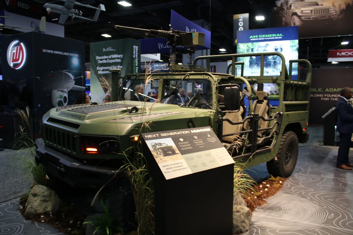 ArmyRecognition's tweet photo. U.S. HUMVEE Targets Tougher Terrain With New 250 HP Engine and Upgraded Suspension From AM General https://t.co/J6xfIhmHVh