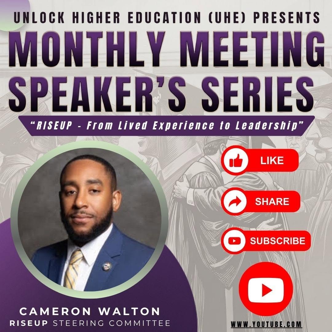 Dr_Andrisse's tweet photo. What happens when lived experience becomes leadership? Cameron Gregory Walton joins the #UnlockHigherEd Speaker Series to discuss reentry, education, and why systems must be built with people—not just for them.

Watch now: https://t.co/uKQN90fbiv

#RISEUP #HigherEducation https://t.co/cbOB2OPkRE
