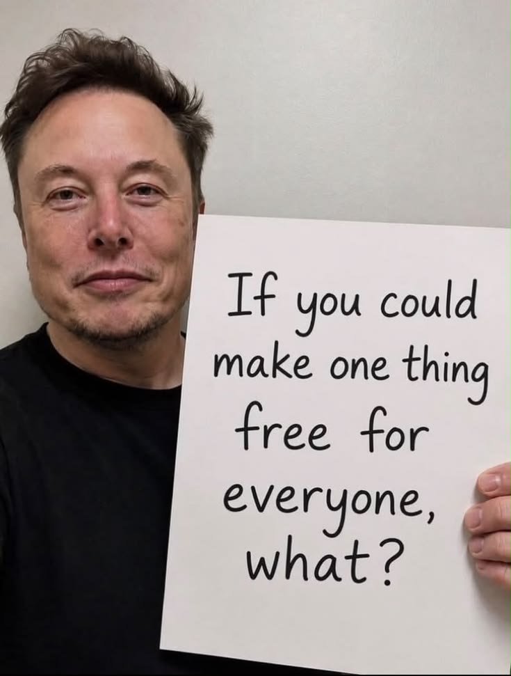ThePeopleVoiceX's tweet photo. If you could make ONE thing free for everyone on Earth, what would it be? ❤️

🏥 Healthcare
📚 Education
🍔 Food
🏠 Housing https://t.co/vxzdDqkhdP