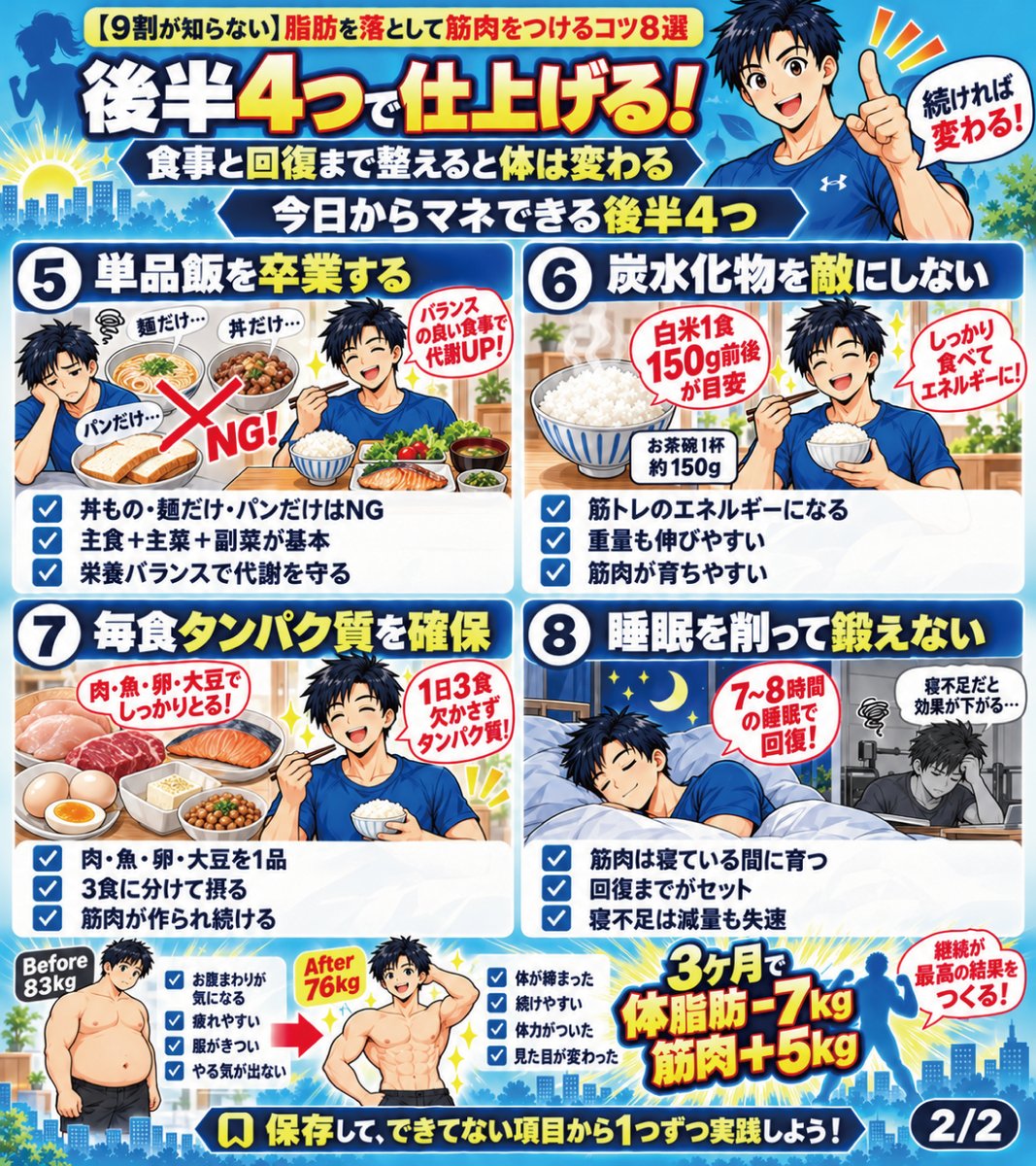dokagui_diet38's tweet photo. 【9割が知らない脂肪を落として筋肉をつけるコツ】
　⬇️ https://t.co/GJ2LQDjuy4