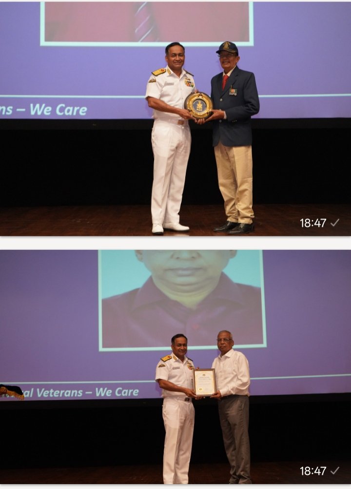 NAVYESM's tweet photo. The GCM and AGM of the Veteran Sailors Forum (VSF) were held on       11 Oct 26 at  Visakhapatnam.
The meetings were chaired by VAdm CR Praveen Nair, AVSM, NM, Controller Personnel Services &amp; President VSF, and attended by large number of veteran sailors from across the country. https://t.co/vxjuUmpVIM