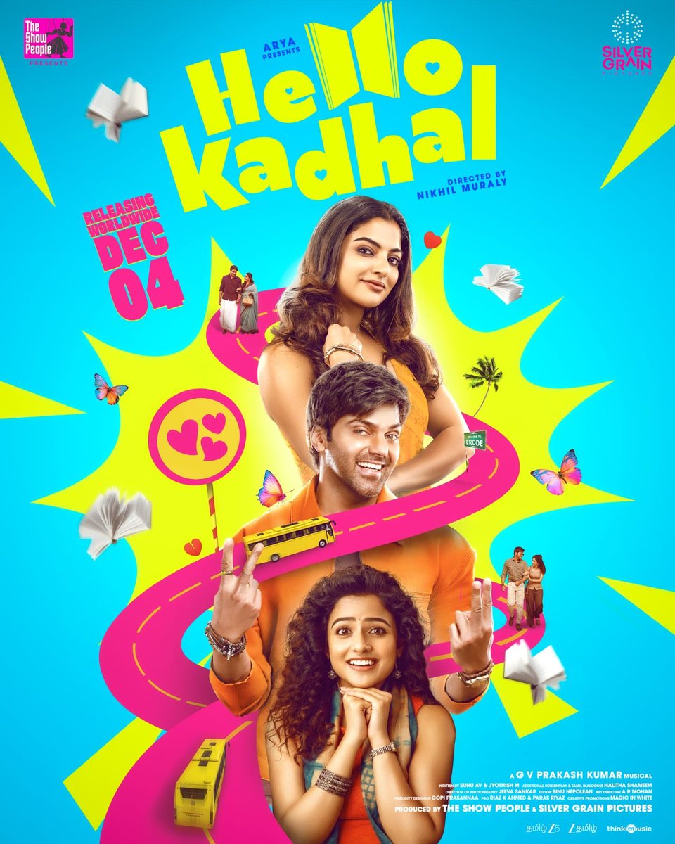 rs_prakash3's tweet photo. Make way, Love is almost here. A story that will make you talk and open up 💖
#HelloKadhal Title Teaser out now
▶️https://t.co/Ax065FTC7Q
#HelloKadhalFromDec4
@arya_offl @TSPoffl #SilverGrainPictures @tkishore555 @gvprakash @RIAZtheboss @ParasRiazAhmed1 https://t.co/QzUz1z6skV