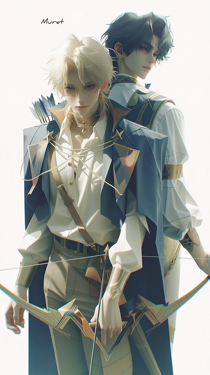 ArtMuret's tweet photo. 🔖srefコ－ド
--sref 596611292

背中を預ける誓い🏹
srefチャレンジ✨
#muretart #srefcode #AIart #AIイラスト https://t.co/exgoUsaSEW