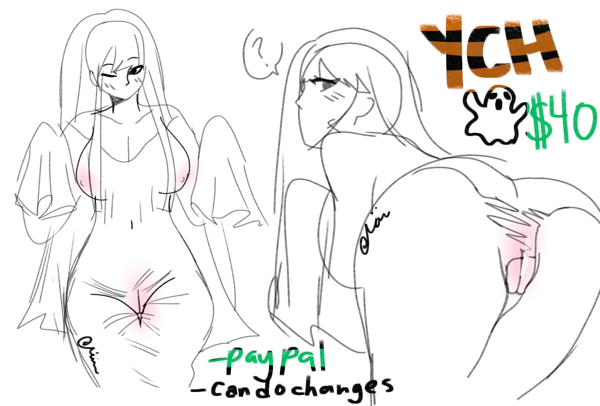 agamishi_km's tweet photo. HALLOWEEN YCH
$40 only through paypal /gift cards
First ych halloween themed ;
Scary ghost lady ๐ป ~~
(Dm me if interested only 5 slots left!)
#ych #art #ychcommissions
#nsfwcontent #artmoots https://t.co/oKtn2qdRwi