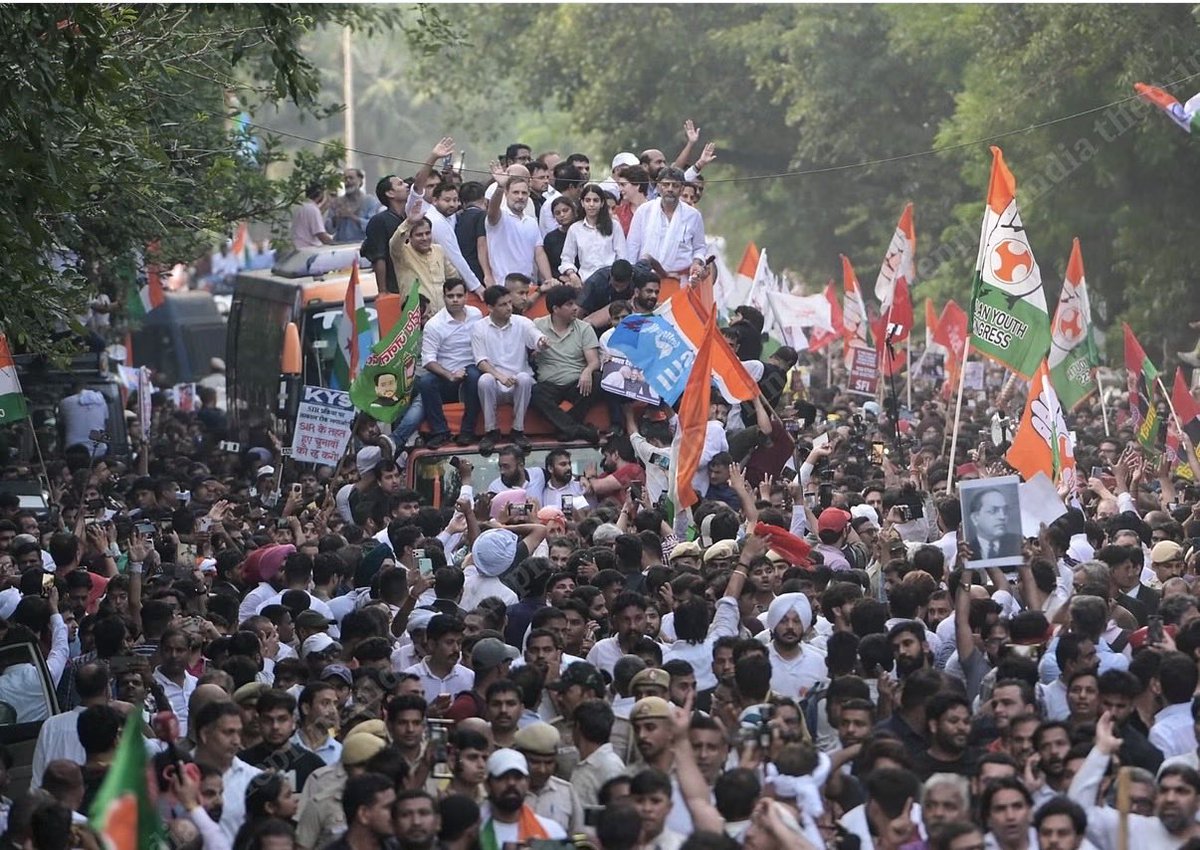 DKShivakumar's tweet photo. We the People of India! 

#ChaloDilli https://t.co/9besP32YxE