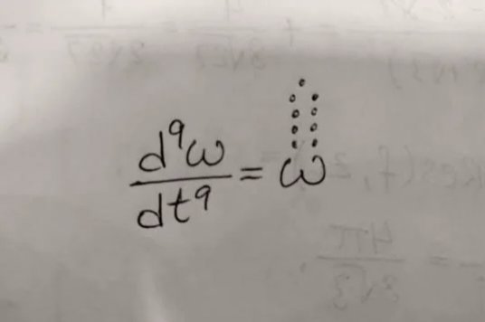 thatmagicalcat_'s tweet photo. Newton's derivative notation is clearly superior https://t.co/IcsgIibcUC