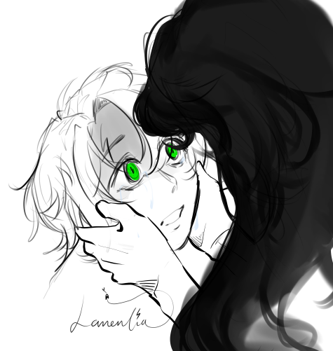 Lamentia_a03's tweet photo. What did you see, Harry? (fem #Tomarry ) https://t.co/zwFmbPhWyG