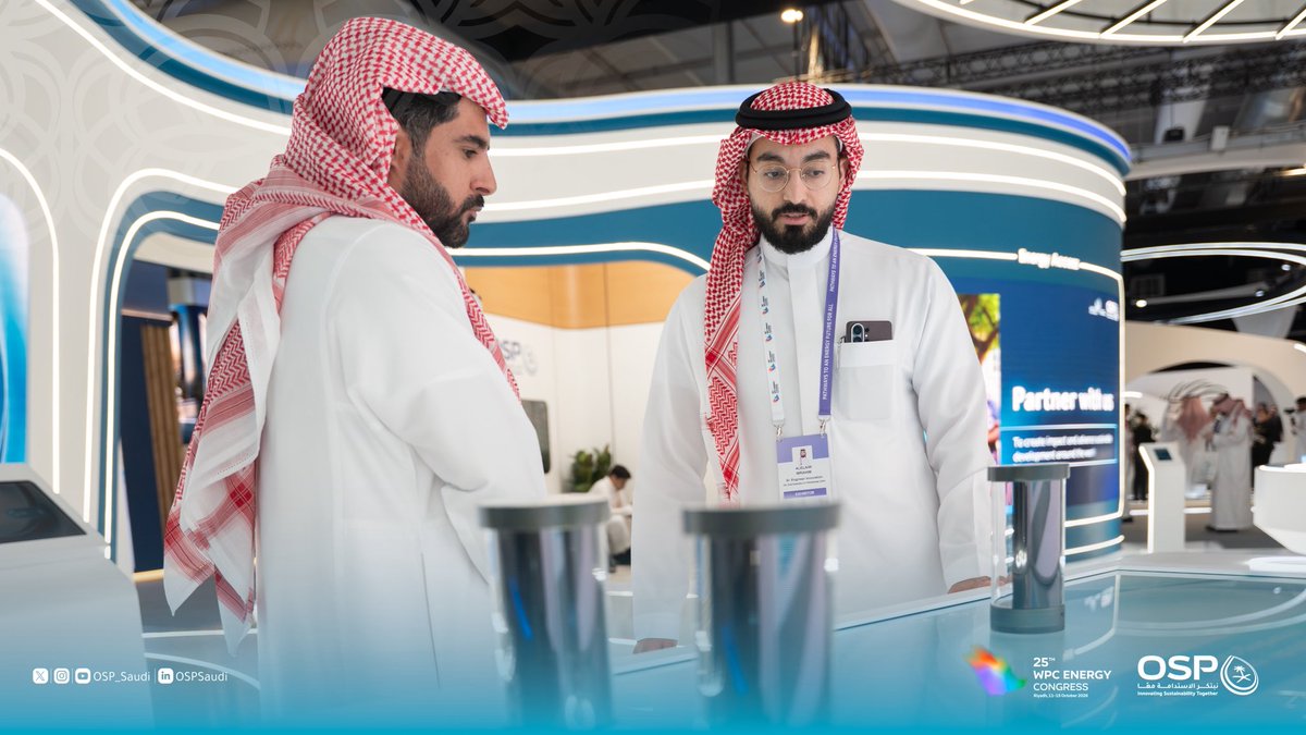 OSP_Saudi's tweet photo. مقتطفات من جناح برنامج استدامة الطلب على البترول خلال اليوم الأول من مؤتمر البترول العالمي. https://t.co/lZBadJCsXQ