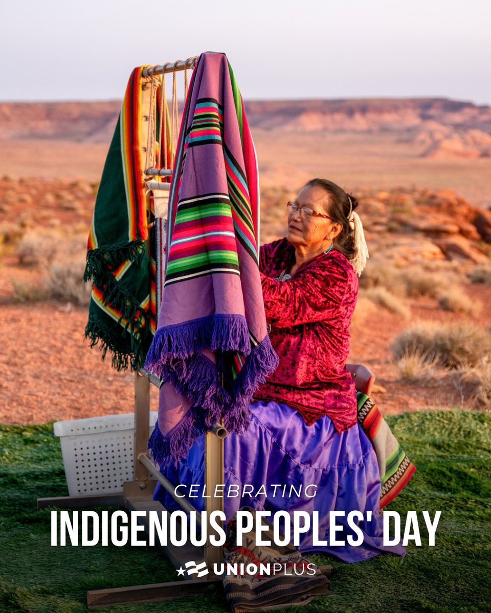 UnionPlus's tweet photo. This Indigenous Peoples’ Day, we honor the history, cultures, resilience, and contributions of Indigenous peoples. We recognize the Indigenous workers who continue to strengthen our workplaces, our communities, and our collective future. https://t.co/2GhAQAVL6U