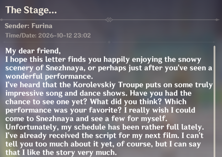 Genshin__Update's tweet photo. Happy Birthday Furina
#フリーナ生誕祭2026 #GenshinImpact #原神 #원신 #Furina https://t.co/Rdl8OYTdHQ