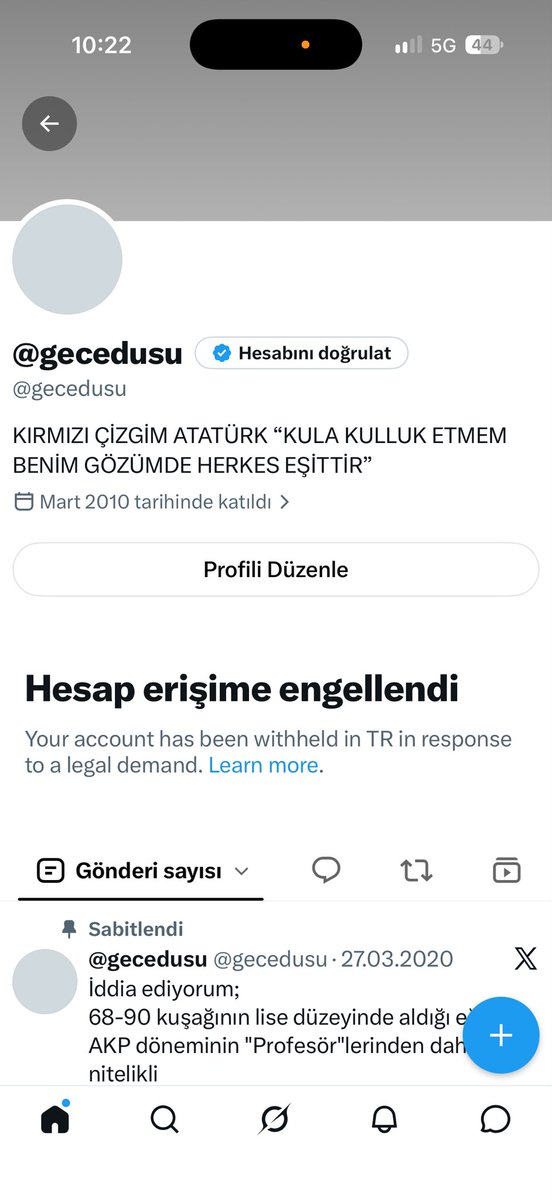 ivela2434's tweet photo. @By78BYlLDIRIM @Faceist Muhalif olan herkesi engelliyorlar https://t.co/GcnrRZKaAv