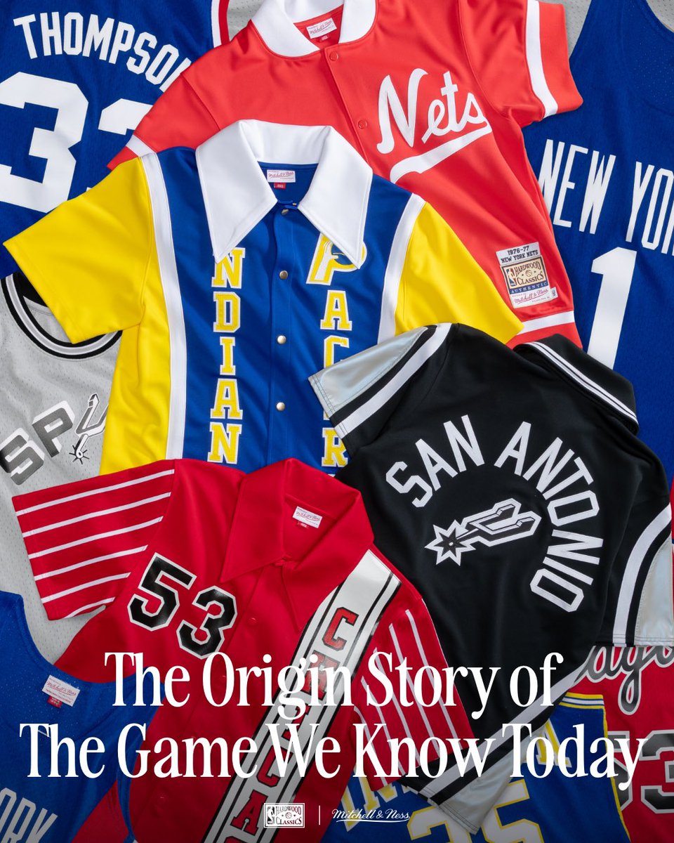 mitchell_ness's tweet photo. 50 years ago, the NBA merged with the ABA. The Spurs, Nuggets, Pacers &amp; Nets survived. 

Artis Gilmore entered a dispersal draft, and the Bulls picked him 1st.

Shop George “The Iceman” Gervin, David Thompson, Nate Archibald, Billy Knight &amp; Gilmore drops https://t.co/C5eRdP4rSu. https://t.co/XoCx2l5m3I