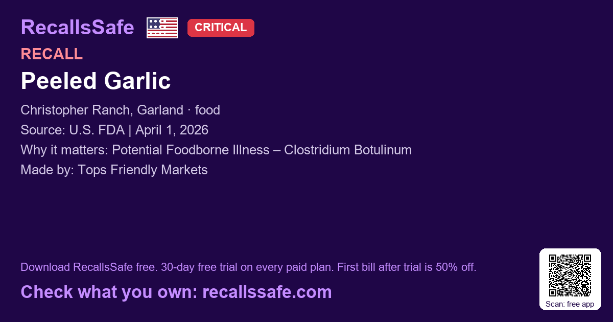Recallssafe tweet picture