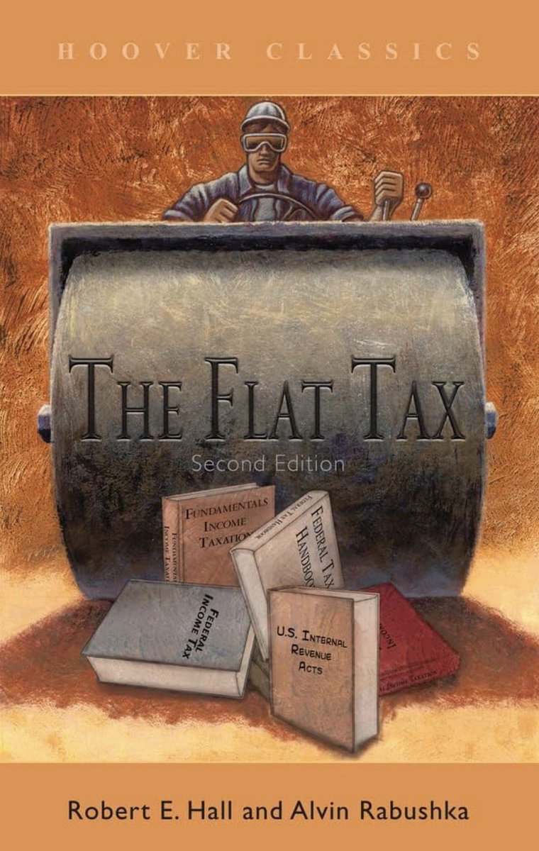 LISANDROJUNCOR's tweet photo. El Nobel de Economía también escribió el libro “the flat tax” en donde propone sustituir la complejidad tributaria (renta) por un impuesto de tarifa única, haciendo de la simplicidad el eje del sistema tributario. 
Curiosamente a muchos economistas de este país NO les gusta y por eso han querido eliminar el Régimen Simple de Tributación que establecimos en Colombia. Y ni que hablar de lo que nos dijeron de la propuesta del 10-10-10.