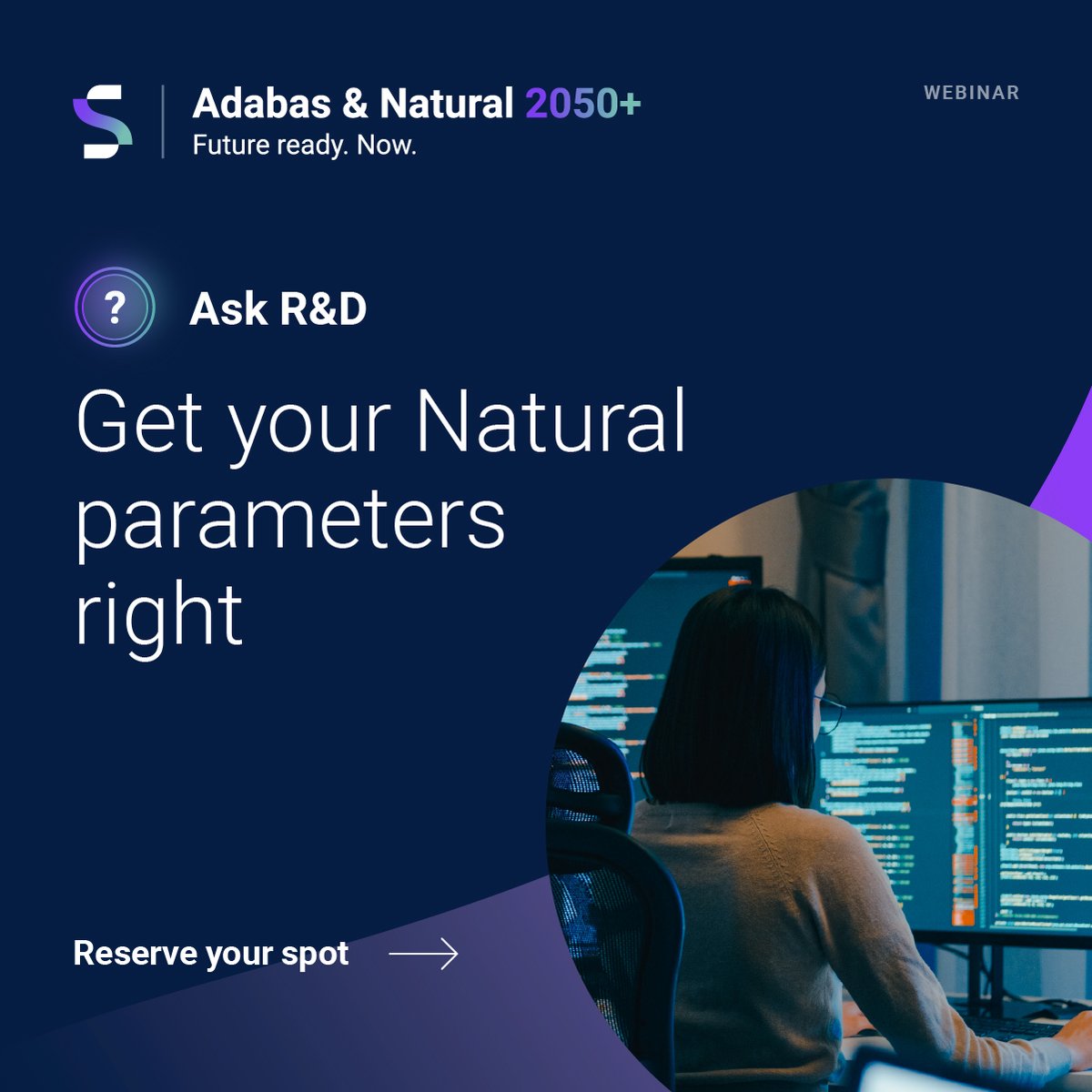 SoftwareAG's tweet photo. Which Natural parameter setting wins when defaults and overrides collide? 🤔

Join our live Ask R&amp;D session on Oct 28 at 11:30 AM ET to learn where parameters are defined, which ones matter most, and how they behave in RPC.

Bring your questions: https://t.co/h6cGAdSHcb https://t.co/CacfBzLoVS