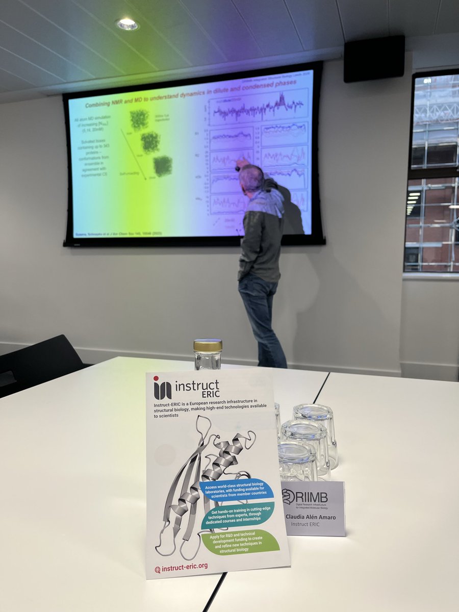 claudialenamaro's tweet photo. Today I am in Leeds presenting @instructhub at the Integrative Structural Biology conference organised by DRIIMB
First talks includes a speaker from an Instruct centre and a user of another! @Ludo_cryoEM @IBS_Grenoble @NeCEN_2p0 https://t.co/t6yimyZIyn