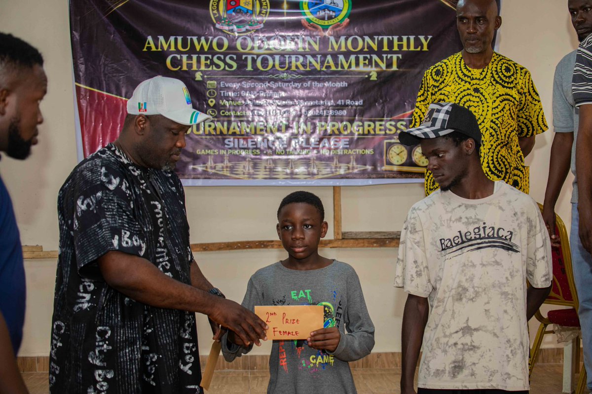 aonomyltd's tweet photo. HIGHLIGHTS FROM SATURDAY'S CHESS COMPETITION AT AMUWO-ODOFIN SECRETARIAT, LAGOS STATE, NIGERIA.

As one of the recognized sponsors, we were honored to be part of this great community initiative. We had two of our staff members on ground throughout the event to support the participants.

The event was graced by the Executive Chairman of Amuwo-Odofin LGA who, alongside our company Operations Manager, presented awards to outstanding participants.

AONOMY LTD celebrates every player and winner. We appreciate the organizers for a well-coordinated event. We are glad to be part of initiatives that promote strategic thinking, healthy competition, intellectual development, youth engagement and team spirit within communities.

This event holds every second Saturday of the month.

See you at the next edition. (Location will be communicated by organizers)

#AmuwoOdofin #ChessCompetition #Aonomyltd #CommunitySupport #YouthDevelopment